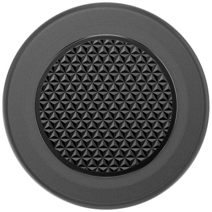 PopSockets - PopSockets Round Aluminum Triangle Knurl MagSafe Mobilgrip och Stativ - Svart