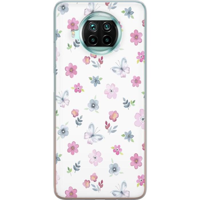 iSecrets - Mobilskal till Xiaomi Mi 10T Lite 5G med Blommor och fjärillar