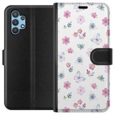 iSecrets - Plånboksfodral till Samsung Galaxy A32 5G med Blommor och fjärillar