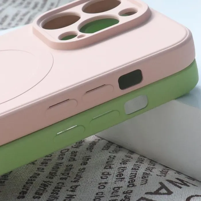 OEM - iPhone 15 Pro Max Mobilskal MagSafe Silikon - Beige