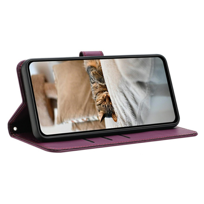 A-One Brand - Sony Xperia 1 VII Plånboksfodral Cats Imprint - Vinröd