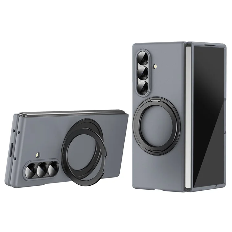 Mobilskal till Galaxy Z Fold7 5G Ring Kickstand Hård PC - Grå | 2353 | AlltMobil
