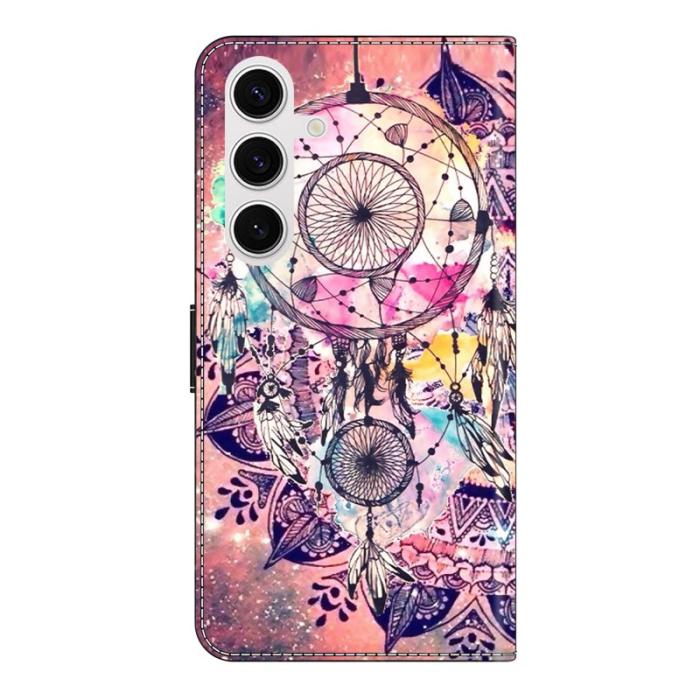 OEM - Samsung Galaxy S26 Fodral Mönstertryck Ställ Läder Flip - Vindklang