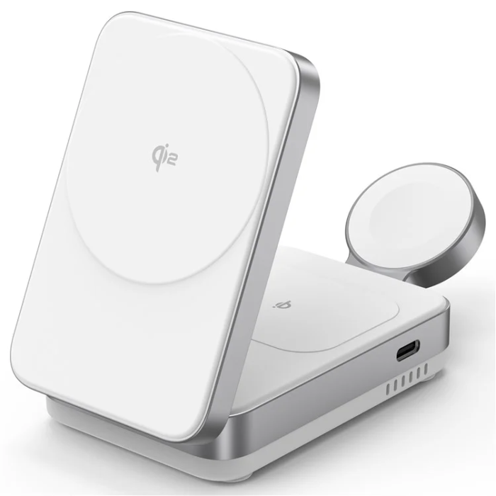 OEM - Qi2 MagSafe Trådlös Laddare Apple Watch, iPhone, Airpods 15W