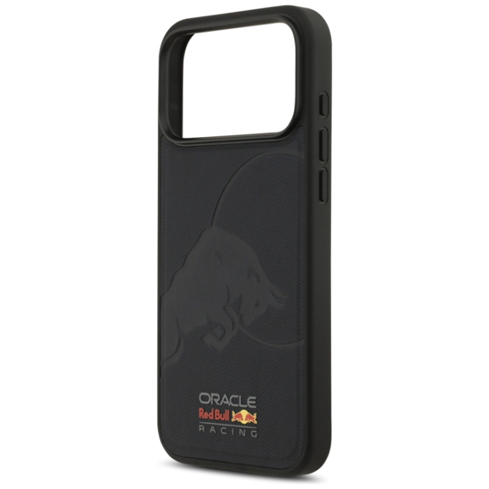 Red Bull - Red Bull iPhone 17 Pro Max Mobilskal Magsafe Meshed Debossed Bull - Svart