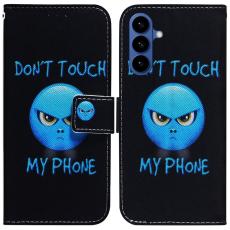 OEM - Samsung Galaxy S26 Pl&aring;nboksfodral M&ouml;nstertryck Konstl&auml;der - Don't Touch My Phone
