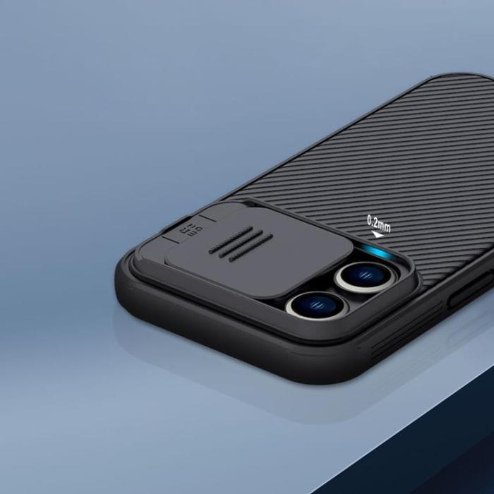 UTGATT - Nillkin iPhone 14 Pro Max Skal CamShield Pro (PC Och TPU) - Svart
