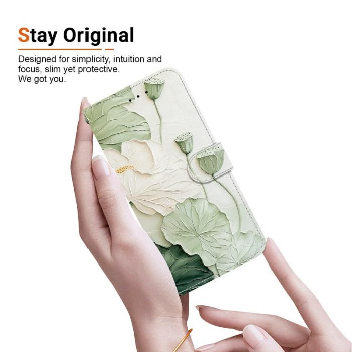OEM - Samsung Galaxy S26 / S26 Pro Plånboksfodral Mönstertryckt Konstläder Ställ Lotus