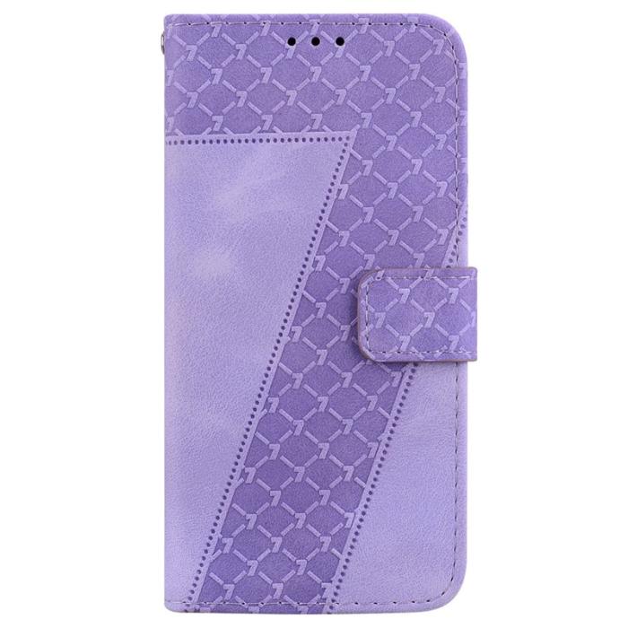 OEM - Samsung Galaxy S26 / S26 Pro Ställskal Mönstertryck KonstLäder - Lila