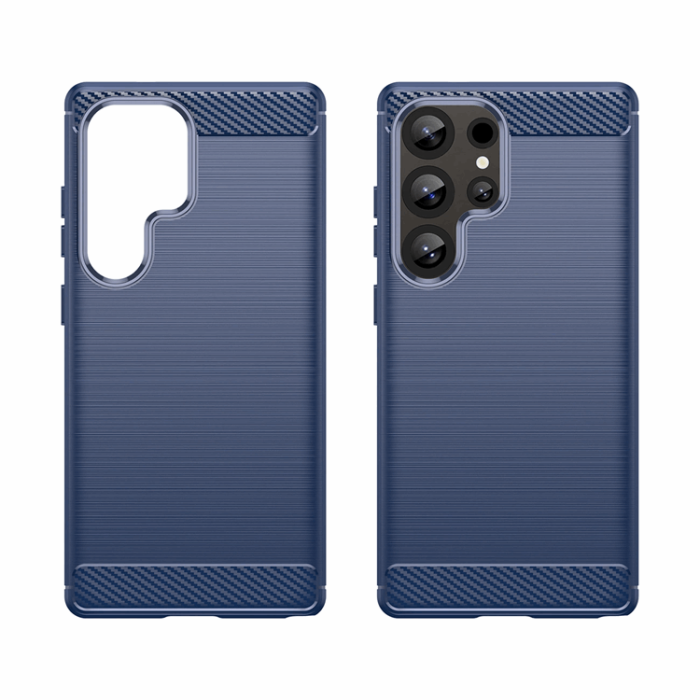 OEM - Galaxy S25 Ultra Mobilskal Carbon Flexible - Blå