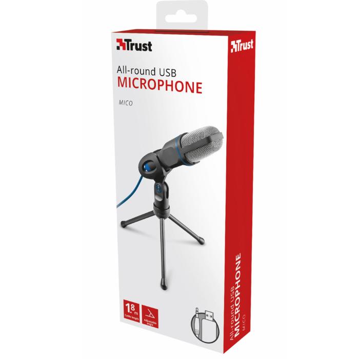 UTGATT5 - Trust Mico USB Microphone 3,5mm/USB