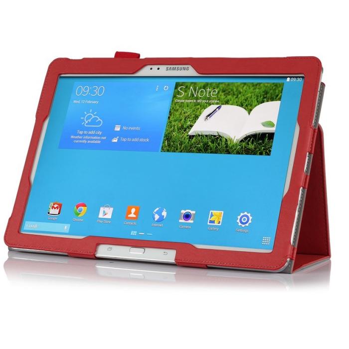 UTGATT4 - Stand Flip Fodral till Samsung Note Pro 12,2 - Tab Pro 12,2 (Röd)