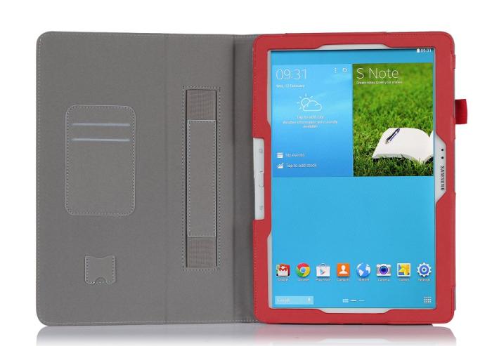 UTGATT4 - Stand Flip Fodral till Samsung Note Pro 12,2 - Tab Pro 12,2 (Röd)