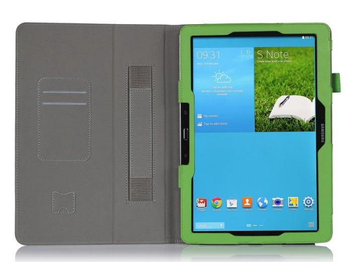 UTGATT1 - Stand Flip Fodral till Samsung Note Pro 12,2 - Tab Pro 12,2 (Grön)