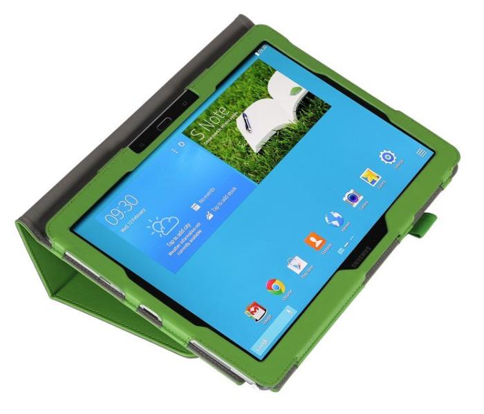 UTGATT1 - Stand Flip Fodral till Samsung Note Pro 12,2 - Tab Pro 12,2 (Grön)