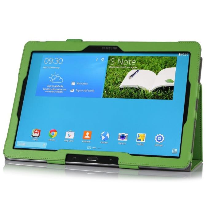 UTGATT1 - Stand Flip Fodral till Samsung Note Pro 12,2 - Tab Pro 12,2 (Grön)