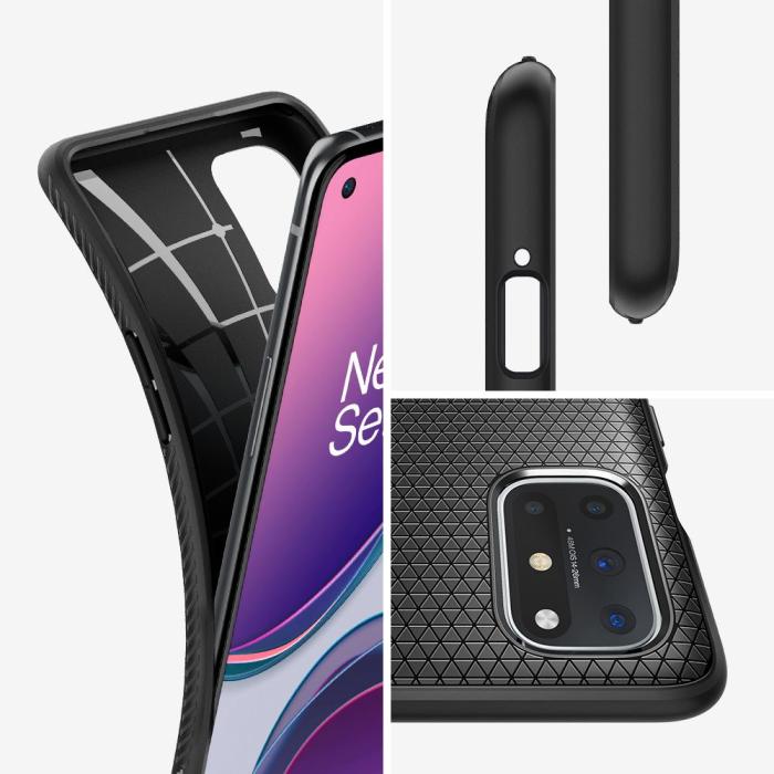 UTGATT1 - SPIGEN Liquid Air mobilskal Oneplus 8T Matte Svart