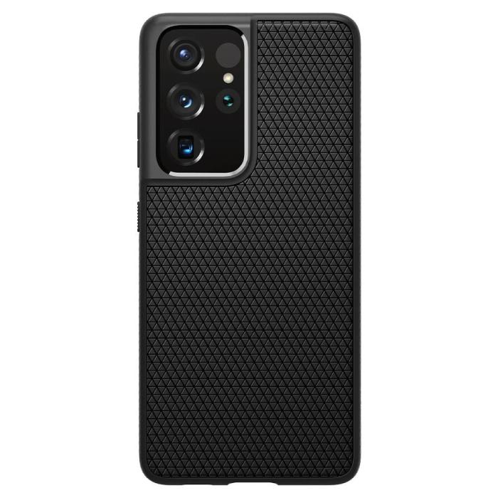 Spigen - SPIGEN Liquid Air Skal Galaxy S21 Ultra Matte Svart