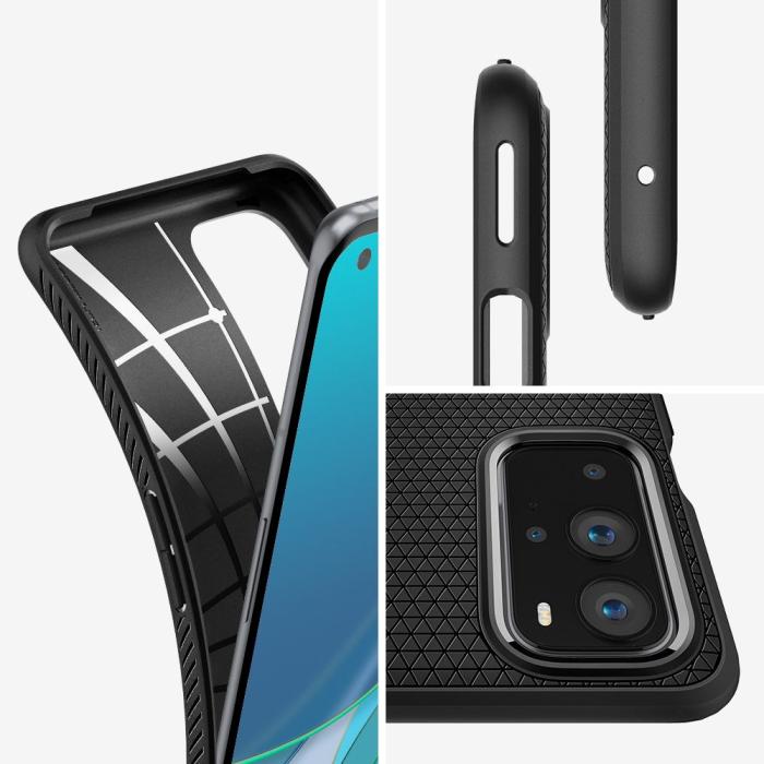 UTGATT1 - SPIGEN Liquid Air Skal OnePlus 9 Pro Matt Svart