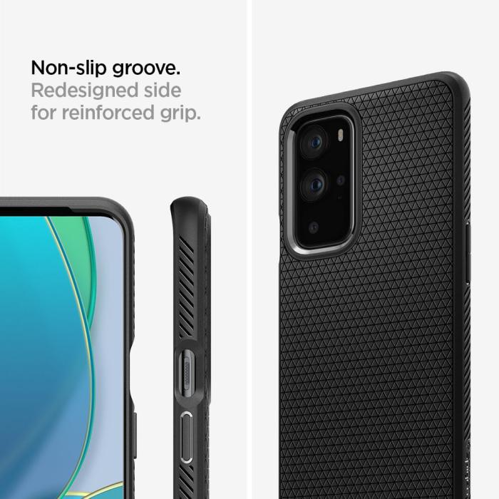 UTGATT1 - SPIGEN Liquid Air Skal OnePlus 9 Pro Matt Svart