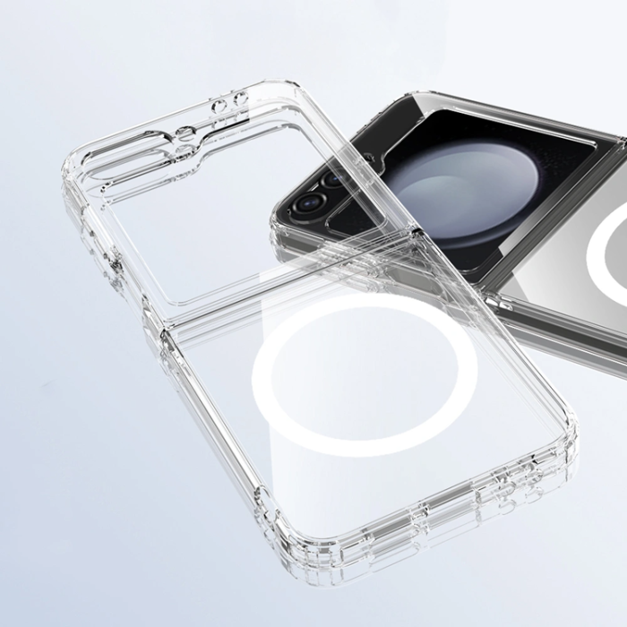 Tech-Protect - Tech-Protect Galaxy Z Flip 6/7 Mobilskal Magsafe Flexair Hybrid - Clear