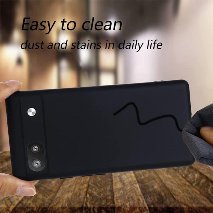 A-One Brand - Google Pixel 6a Skal Liquid Silicone - Svart