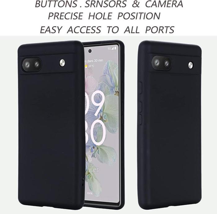A-One Brand - Google Pixel 6a Skal Liquid Silicone - Svart