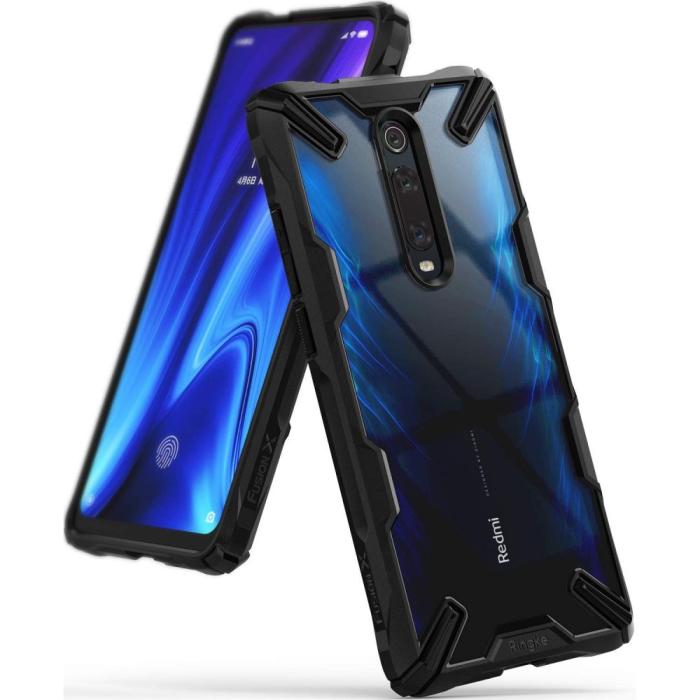 UTGATT5 - RINGKE Fusion X mobilskal Xiaomi Mi 9T / Mi 9T Pro Svart