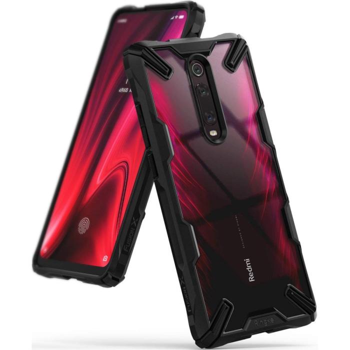 UTGATT5 - RINGKE Fusion X mobilskal Xiaomi Mi 9T / Mi 9T Pro Svart