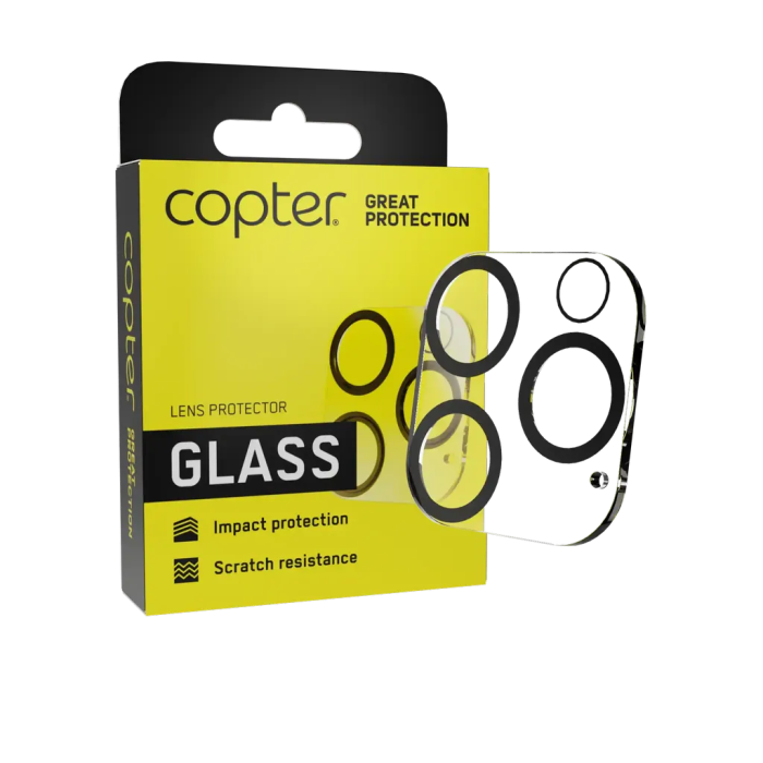 Copter - Copter iPhone 15 Pro Max/15 Pro Kameralinsskydd i Härdat glas