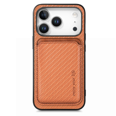 A-One Brand - iPhone 17 Pro Mobilskal Detachable Korthållare - Brun