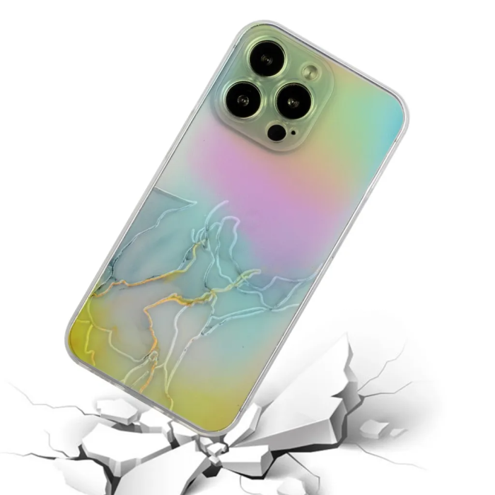 Taltech - iPhone 15 Pro Max Mobilskal Marmor - Flerfärgat