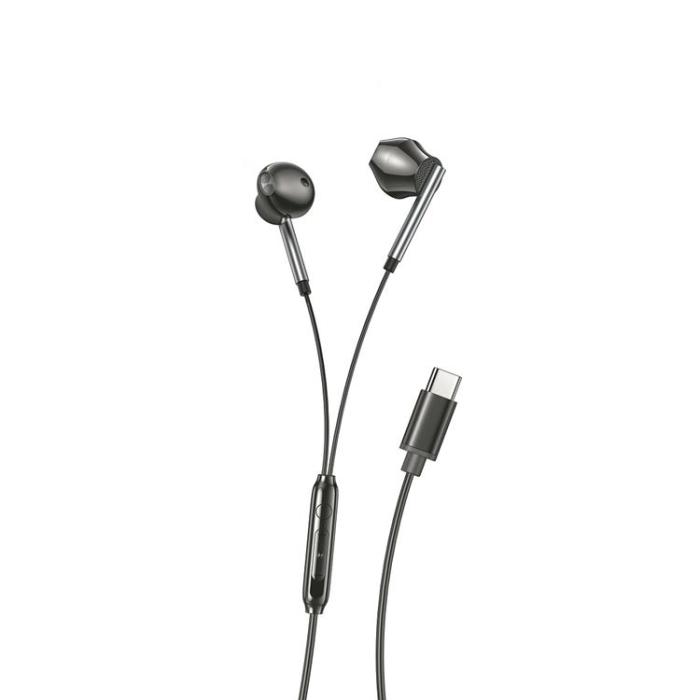XO - XO In-Ear Trådbundna Hörlurar USB-C EP66 - Svart