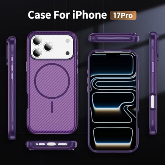 A-One Brand - iPhone 17 Pro Max Mobilskal MagSafe Carbon Fiber