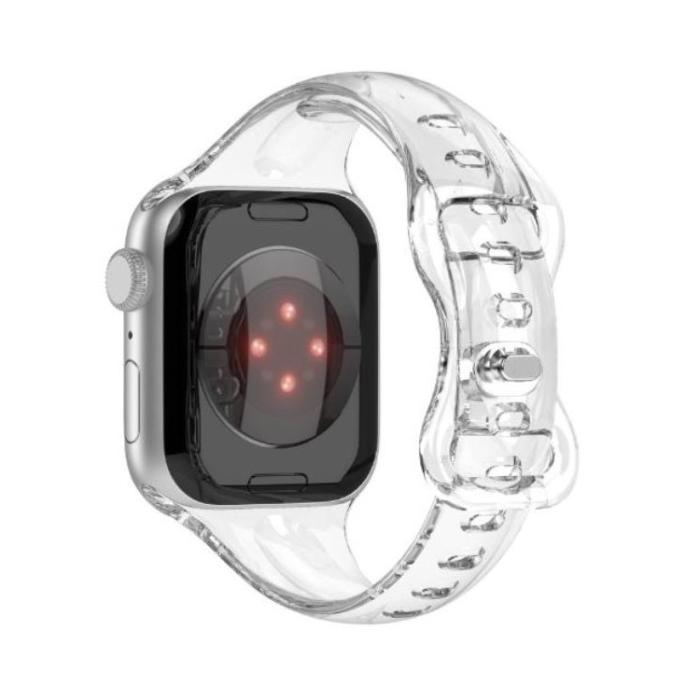 OEM - Apple Watch 4/5/6/7/8/SE (38/40/41mm) Slim Armband - Clear