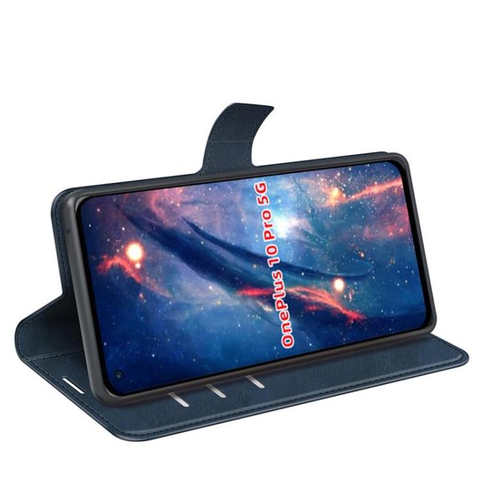 UTGATT1 - OnePlus 10 Pro 5G Plånboksfodral Magnetic Folio - Blå