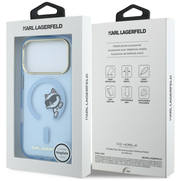 KARL LAGERFELD - Karl Lagerfeld Mobilskal För iPhone 18 Pro/17 Pro Magsafe Peekaboo Logo