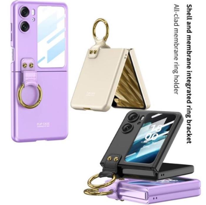 OEM - Oppo Find N2 Flip Mobilskal Ringhållare Kickstand - Lila