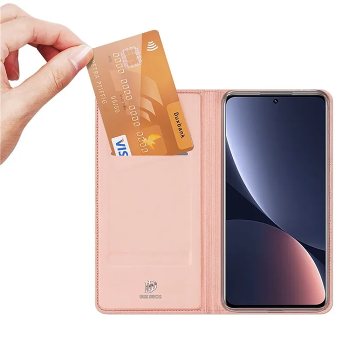 Dux Ducis - Dux Ducis Xiaomi 13 Plånboksfodral Skin Series - Rosa Guld
