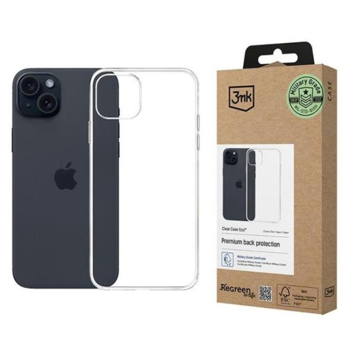 3MK - 3MK iPhone 15 Plus Mobilskal Eco - Clear