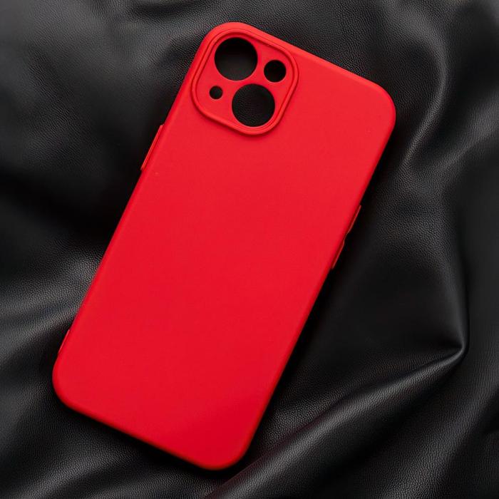 OEM - Silikon Skal iPhone 15 Plus Rött Skyddande