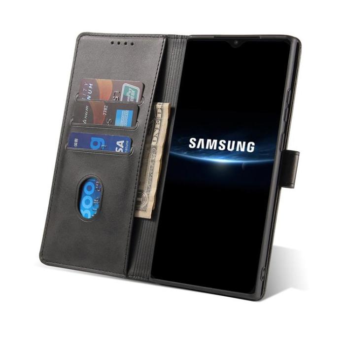 UTGATT - Magnet Elegant Kickstand Fodral Samsung Galaxy A22 4G - Svart