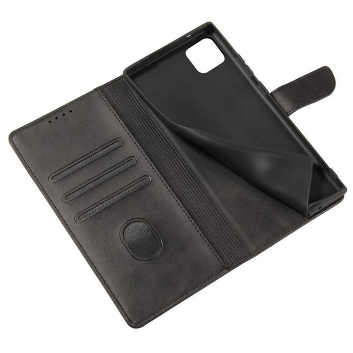 UTGATT - Magnet Elegant Kickstand Fodral Samsung Galaxy A22 4G - Svart