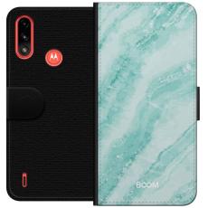 iSecrets - Pl&aring;nboksfodral till Motorola Moto E7 Power med Mint Marble