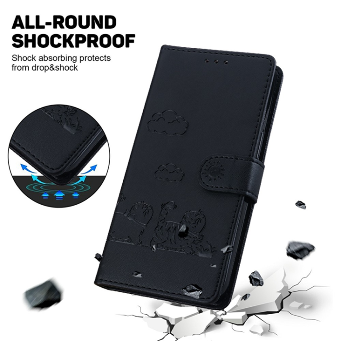 A-One Brand - Sony Xperia 1 VII Plånboksfodral RFID Kitten Pattern - Svart