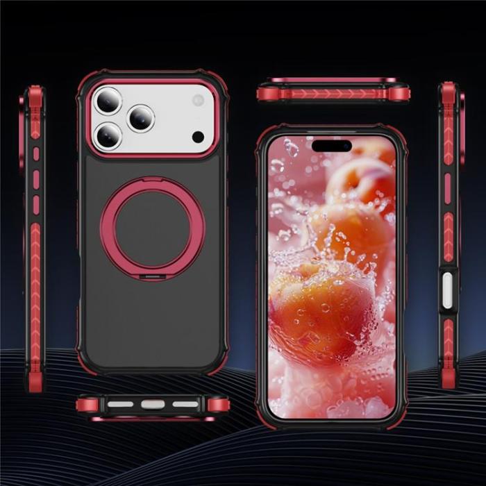 A-One Brand - iPhone 17 Pro Mobilskal MagSafe Skin Touch - Röd