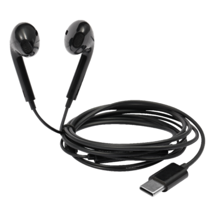 UTGATT1 - Streetz Semi In-ear Mörlurar USB-C - Svart