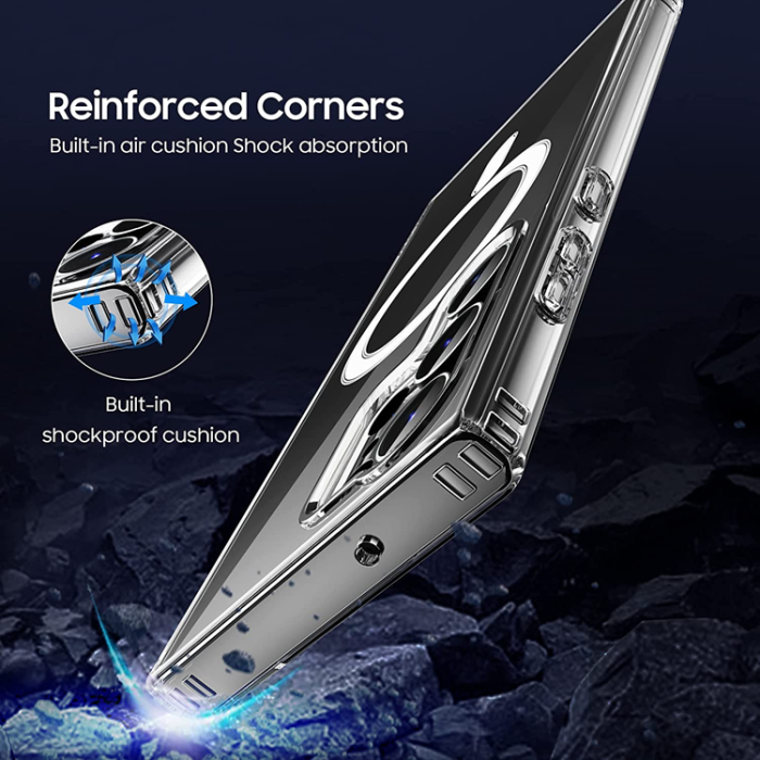 UTGATT - Galaxy S23 Ultra Mobilskal Magsafe Shockproof Magnetic - Clear