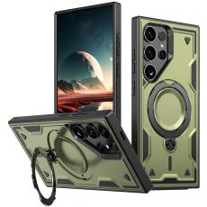 N/A - Mobilskal till Samsung Galaxy S25 Ultra Plast Milit&auml;rskydd - Olivgr&ouml;n