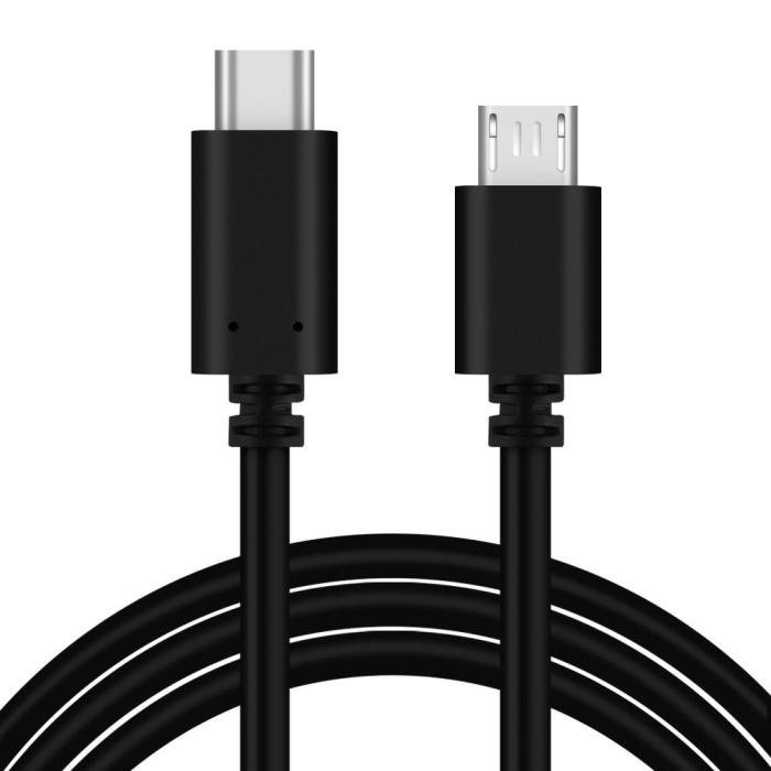 A-One Brand - Kabel USB-C till microUSB - 1m - Svart
